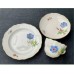 Meissen Trio “New Cutout” Blue Anemones