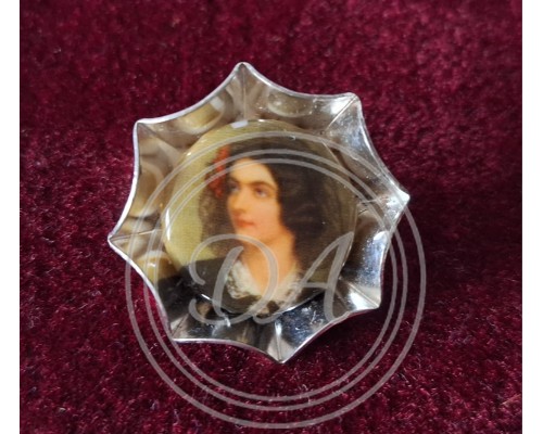 Antique portrait brooch, 1930s-1950s ,Germany 