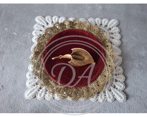 Antique brooch "Golden Calla Lily", 1930s-1950s , France