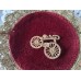 Vintage bicycle brooch with rhinestones, 1950s/60s ,Germany