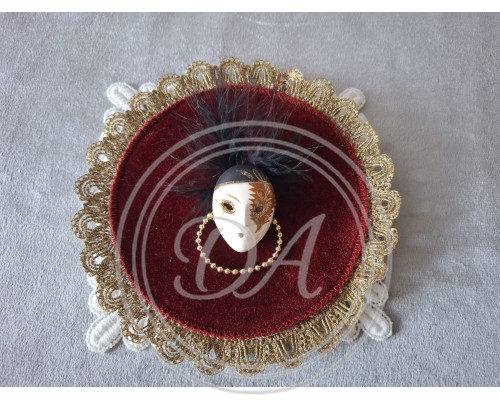 Vintage Venetian Mask Brooch, 1950s/60s  Made in Italy