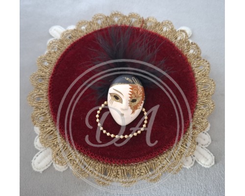 Vintage Venetian Mask Brooch, 1950s/60s  Made in Italy