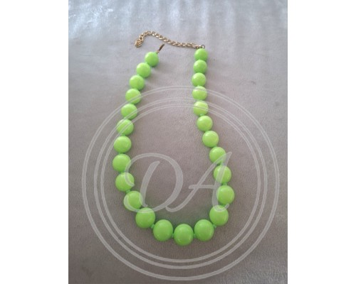 Neon green beads, France