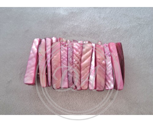 Natural mother of pearl, pink bracelet