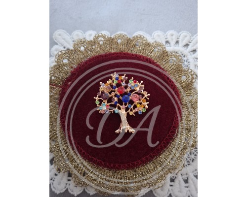 Vintage rhinestone brooch, 1960s-1980s ,France