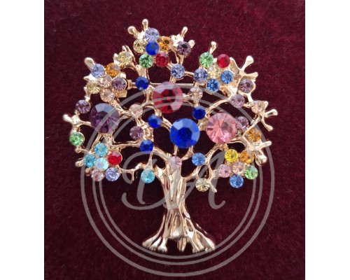 Vintage rhinestone brooch, 1960s-1980s ,France 