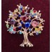 Vintage rhinestone brooch, 1960s-1980s ,France