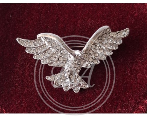 Vintage Silver Eagle Brooch, 1960s-1980s  Made in Italy  