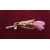 Vintage Pink Tulips Brooch, 1960s/70s , France