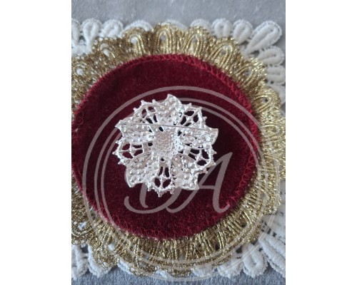 Vintage-Sternbrosche mit rosa Kristallen, 1960er-1980er ,Frankreich