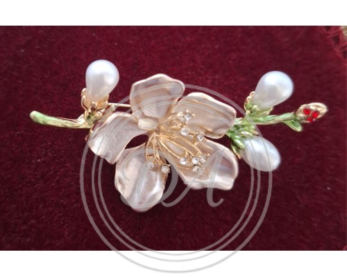 Vintage Apple Blossom Brooch, 1960s-1980s ,France
