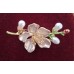 Vintage Apple Blossom Brooch, 1960s-1980s ,France