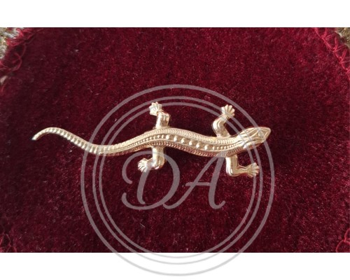 Vintage Lizard Brooch  Made in Italy  