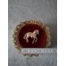 Vintage pinto horse brooch, 1960s-1980s , France