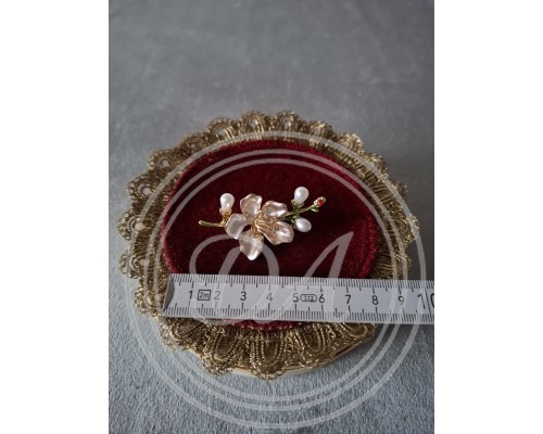 Vintage Apple Blossom Brooch, 1960s-1980s ,France