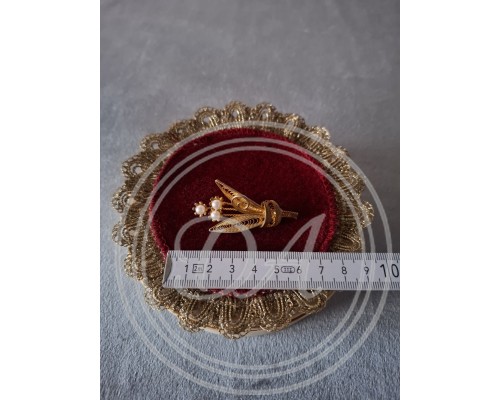 Antique brooch "Bouquet of Pearls", 1930s-1950s ,Germany