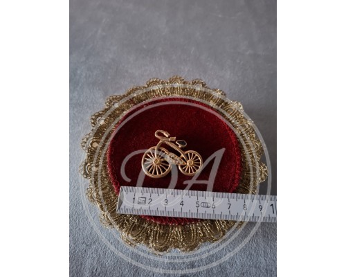 Vintage bicycle brooch with rhinestones, 1950s/60s ,Germany