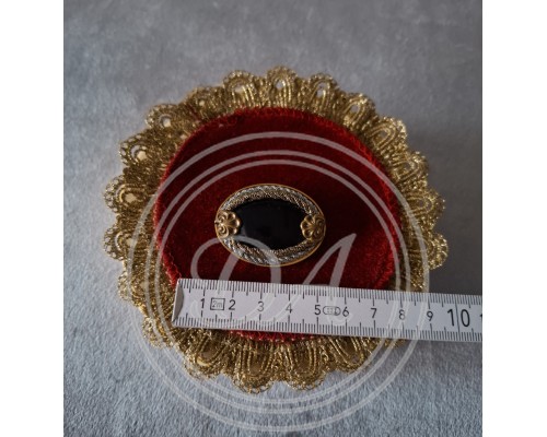 Antique brooch "Black Lake", 1930-1950s ,Germany