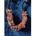 Necklace made of natural carnelian