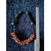 Necklace made of natural carnelian
