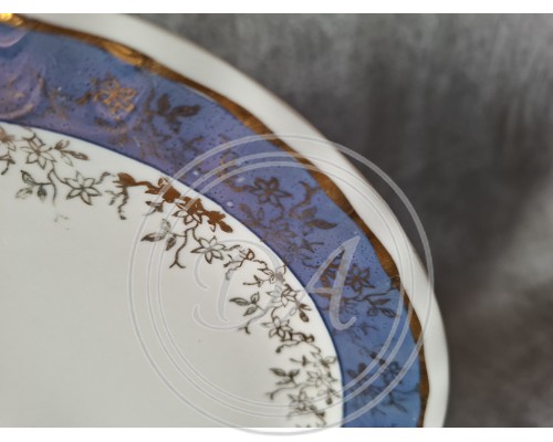 Bavaria Decanter Plate"blauer Rand"