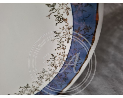 Bavaria Decanter Plate"blauer Rand"