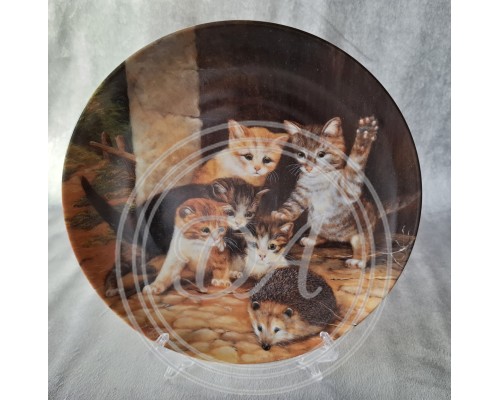 Kittens Seltmann Collectible Plate "Friend or Not Friend?"