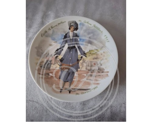 A set of 12 collector plates, “Women of the Century”, Limoges, France.