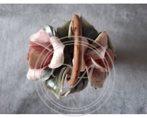 Basket of roses Capodimonte