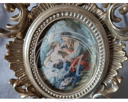 Silkscreen printing in the Baroque style