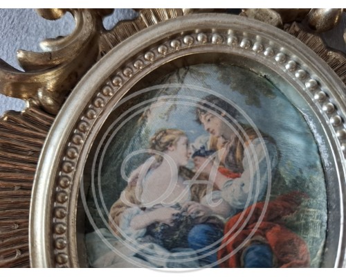 Silkscreen printing in the Baroque style