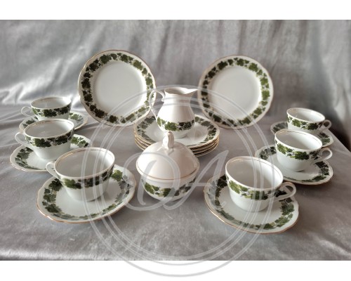 A coffee set from Burg Lindau, Germany.