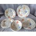 Set of 12 dinner plates "Queens Rose" English