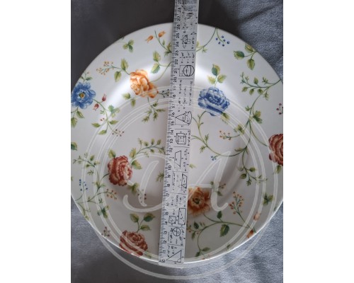 Set of 12 dinner plates "Queens Rose" English