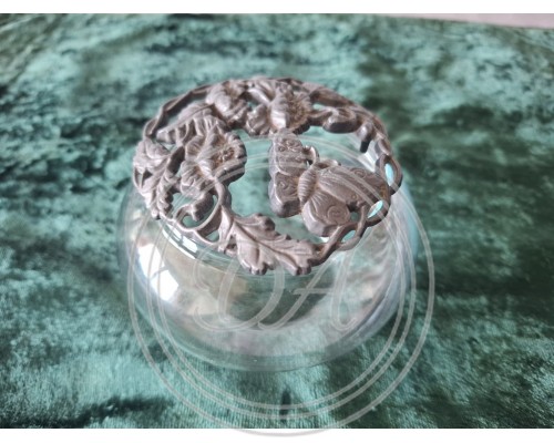 Glass box with a butterfly