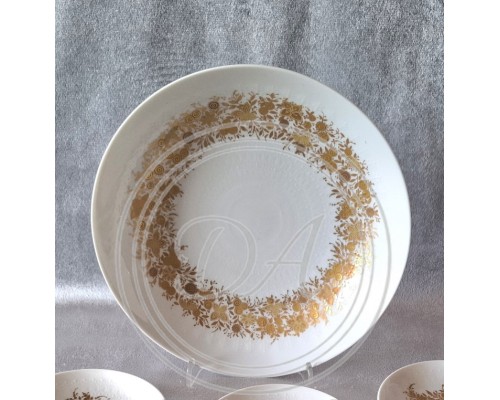 Rosenthal set (1+6)"Blumenkranz gold"