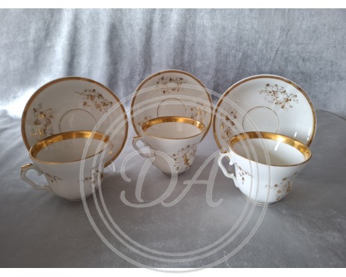 Cups and saucers - 3 pcs. Set. KPM