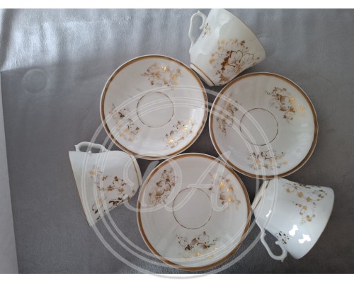 Cups and saucers - 3 pcs. Set. KPM