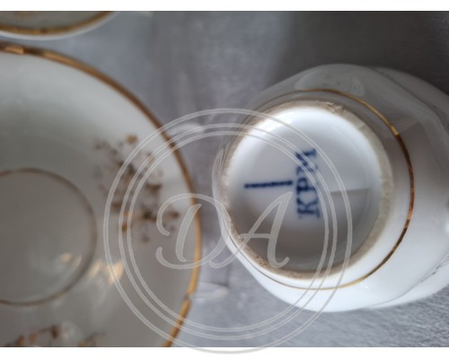 Cups and saucers - 3 pcs. Set. KPM