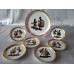 Füstenberg plate"Rococo"  set (1 +6 )