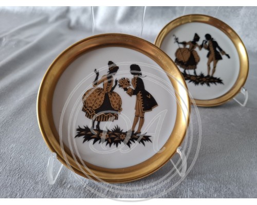 Füstenberg plate"Rococo"  set (1 +6 )