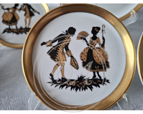 Füstenberg plate"Rococo"  set (1 +6 )