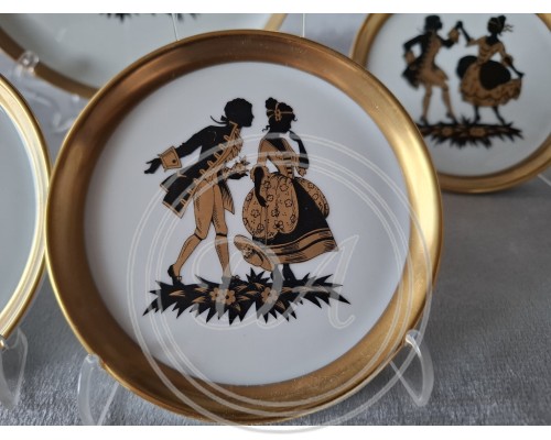 Füstenberg plate"Rococo"  set (1 +6 )