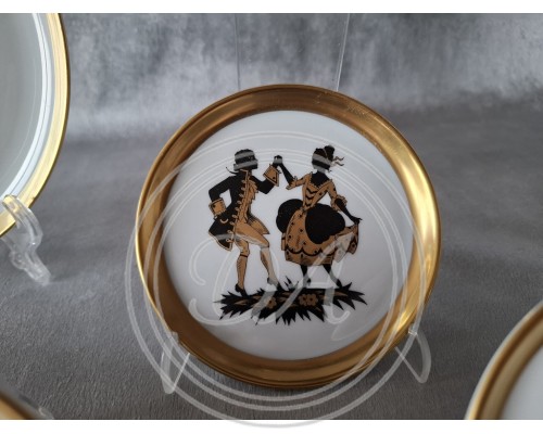Füstenberg plate"Rococo"  set (1 +6 )