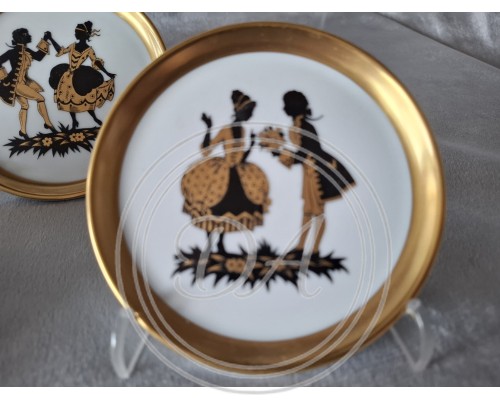 Füstenberg plate"Rococo"  set (1 +6 )