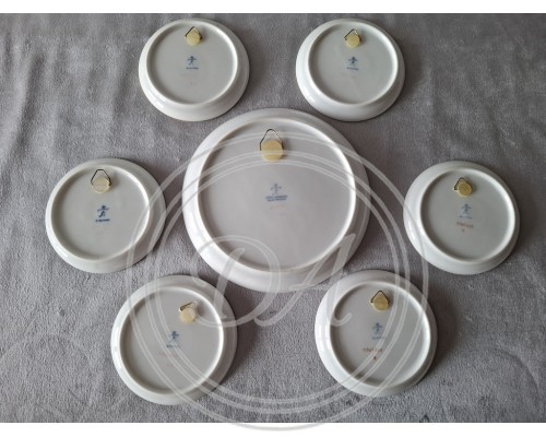 Füstenberg plate"Rococo"  set (1 +6 )