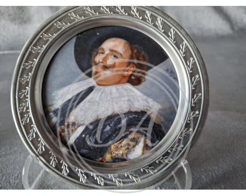 Miniature portraits in tin frames, Germany