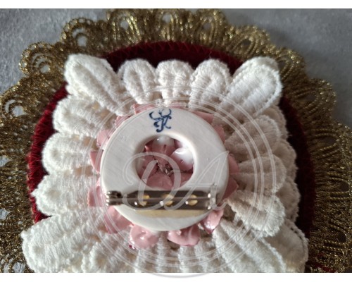 Antique Brooch "Rose Dance" by Rudolf Kemer, 1930-50s, Germany