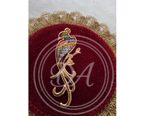 Antique brooch "Bird of Paradise", 1920s-1930s, Germany