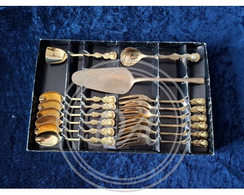 15-piece coffee service “Golden Rose”, Germany